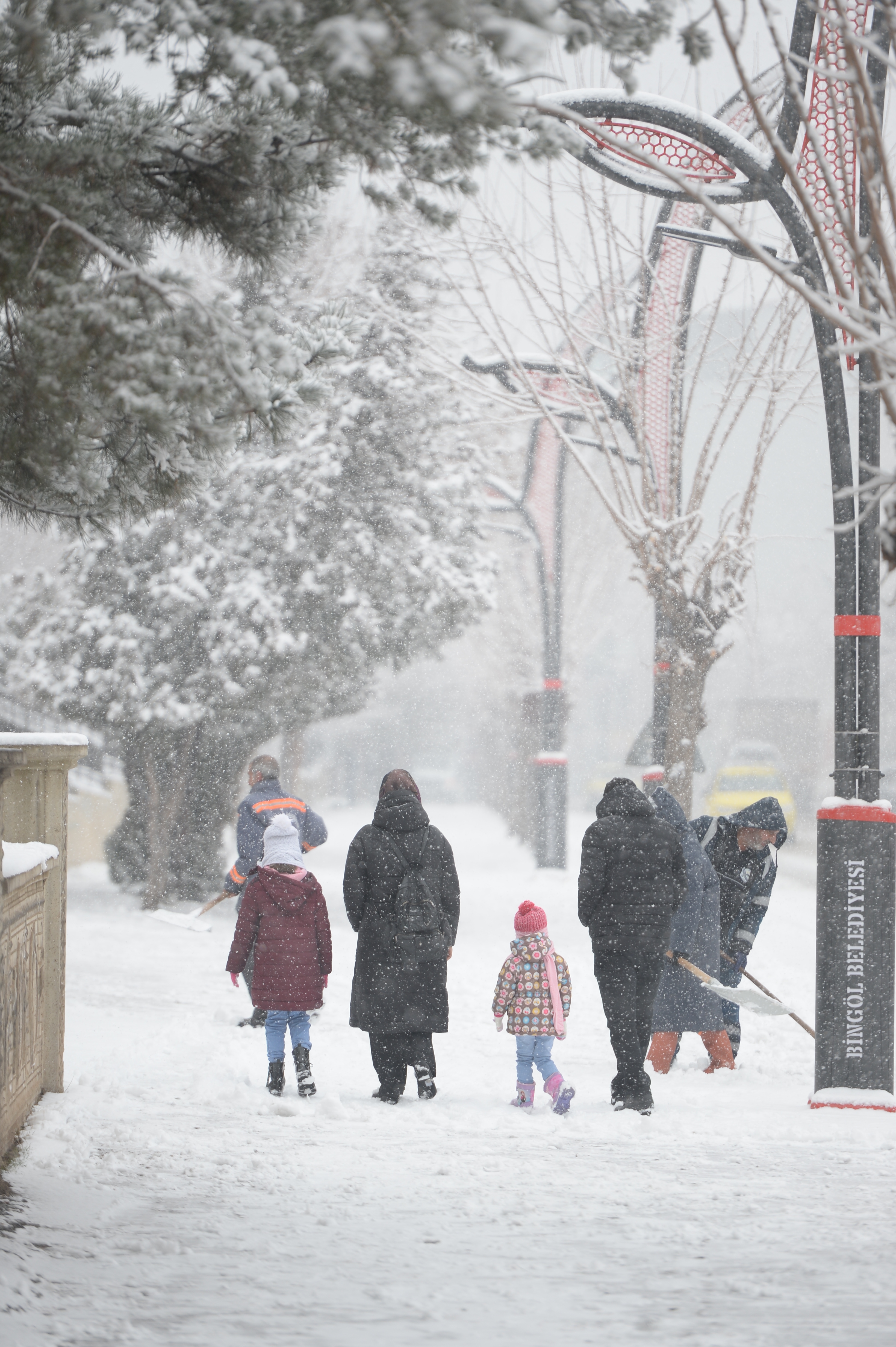 Bingöl’de kar yağışı etkili oldu. / AA